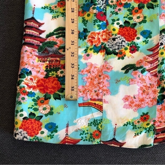 VINTAGE made in Japan kimono robe duster colorful - Picture 13 of 14